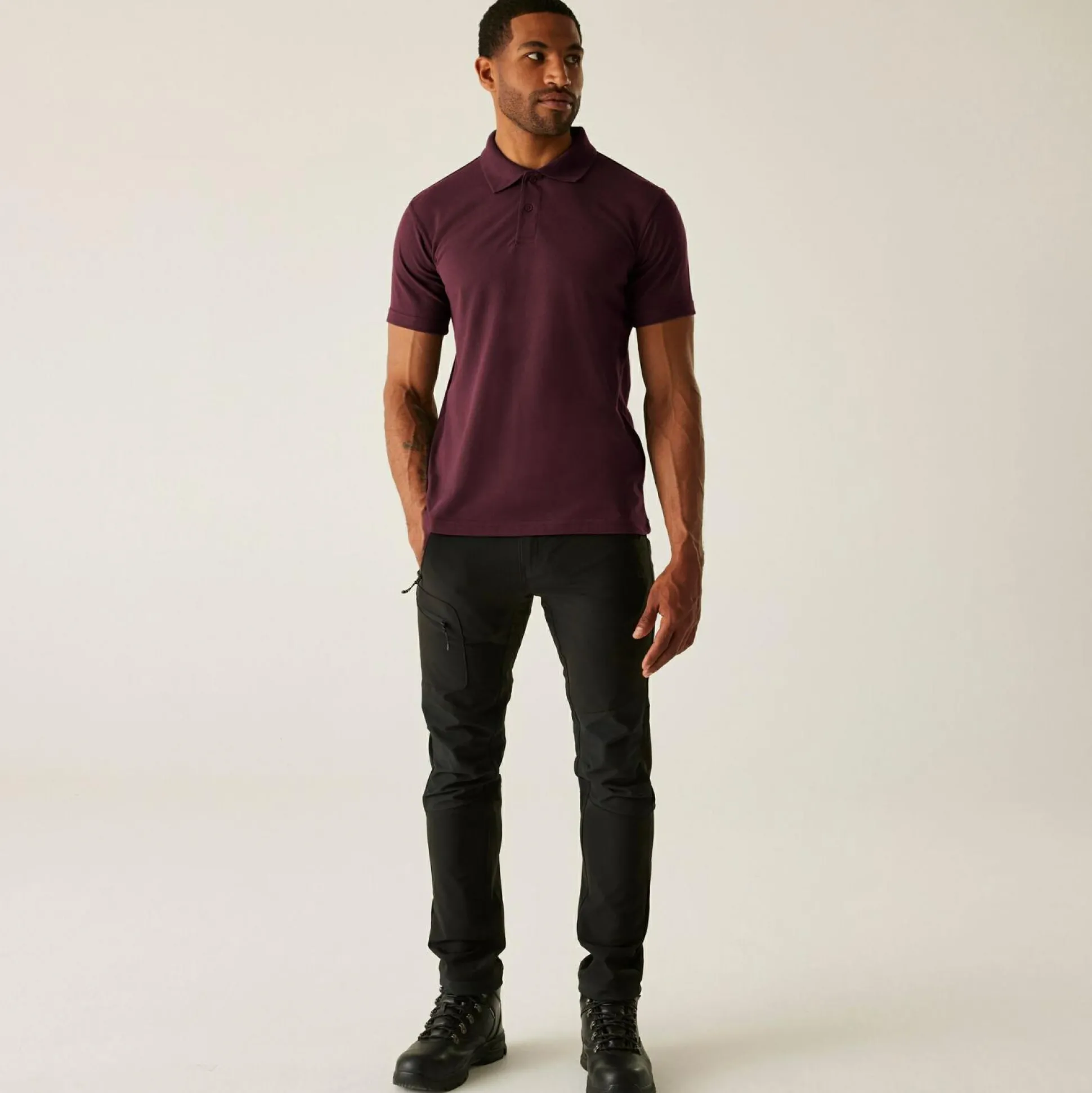 Men's Pro 50/50 Pique Polo | Burgundy