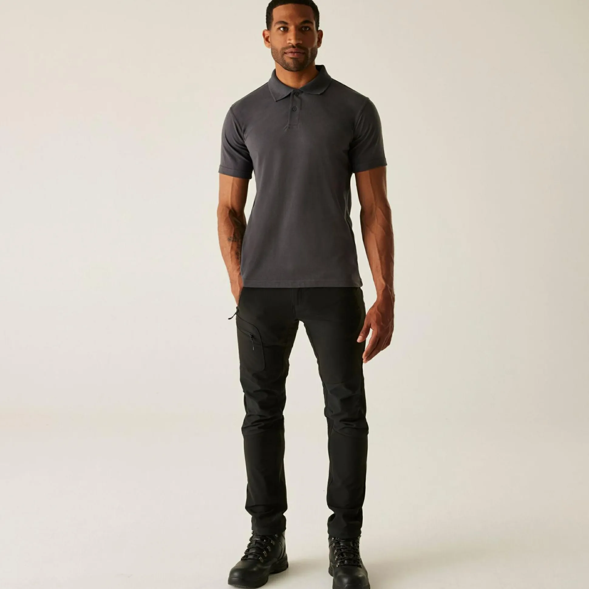 Men's Pro 50/50 Pique Polo | Grey