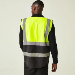 Men's Pro HI-VIS Executive Vest | Yellow Black