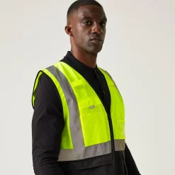 Men's Pro HI-VIS Executive Vest | Yellow Black