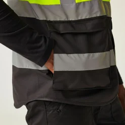 Men's Pro HI-VIS Executive Vest | Yellow Black