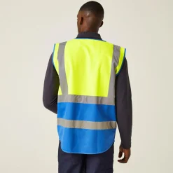Men's Pro HI-VIS Executive Vest | Yellow Royal Blue
