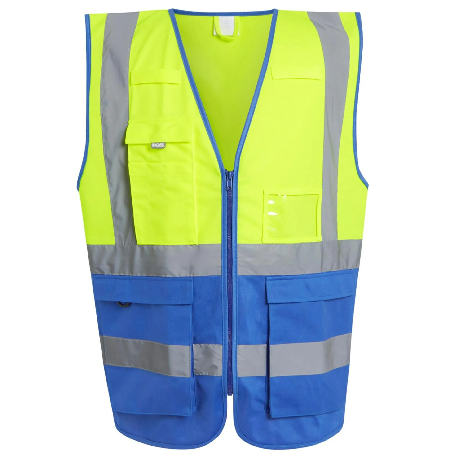 Men's Pro HI-VIS Executive Vest | Yellow Royal Blue
