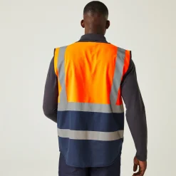 Men's Pro HI-VIS Executive Vest | Orange Navy