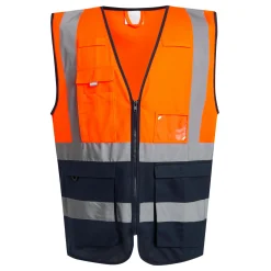 Men's Pro HI-VIS Executive Vest | Orange Navy