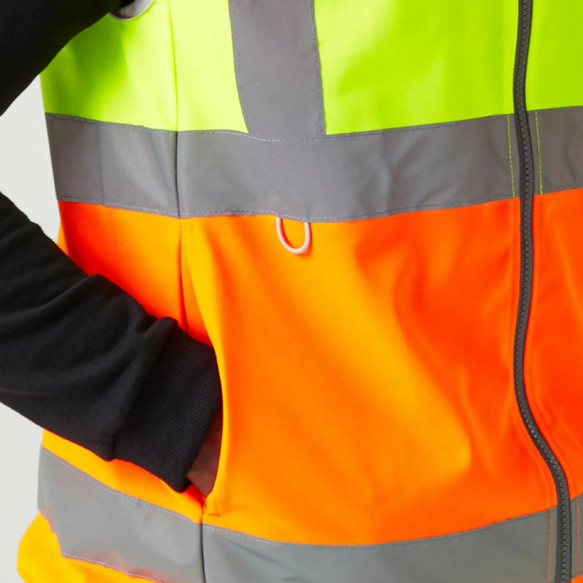 Men's Pro HI-VIS Full Zip Gilet | Yellow Orange