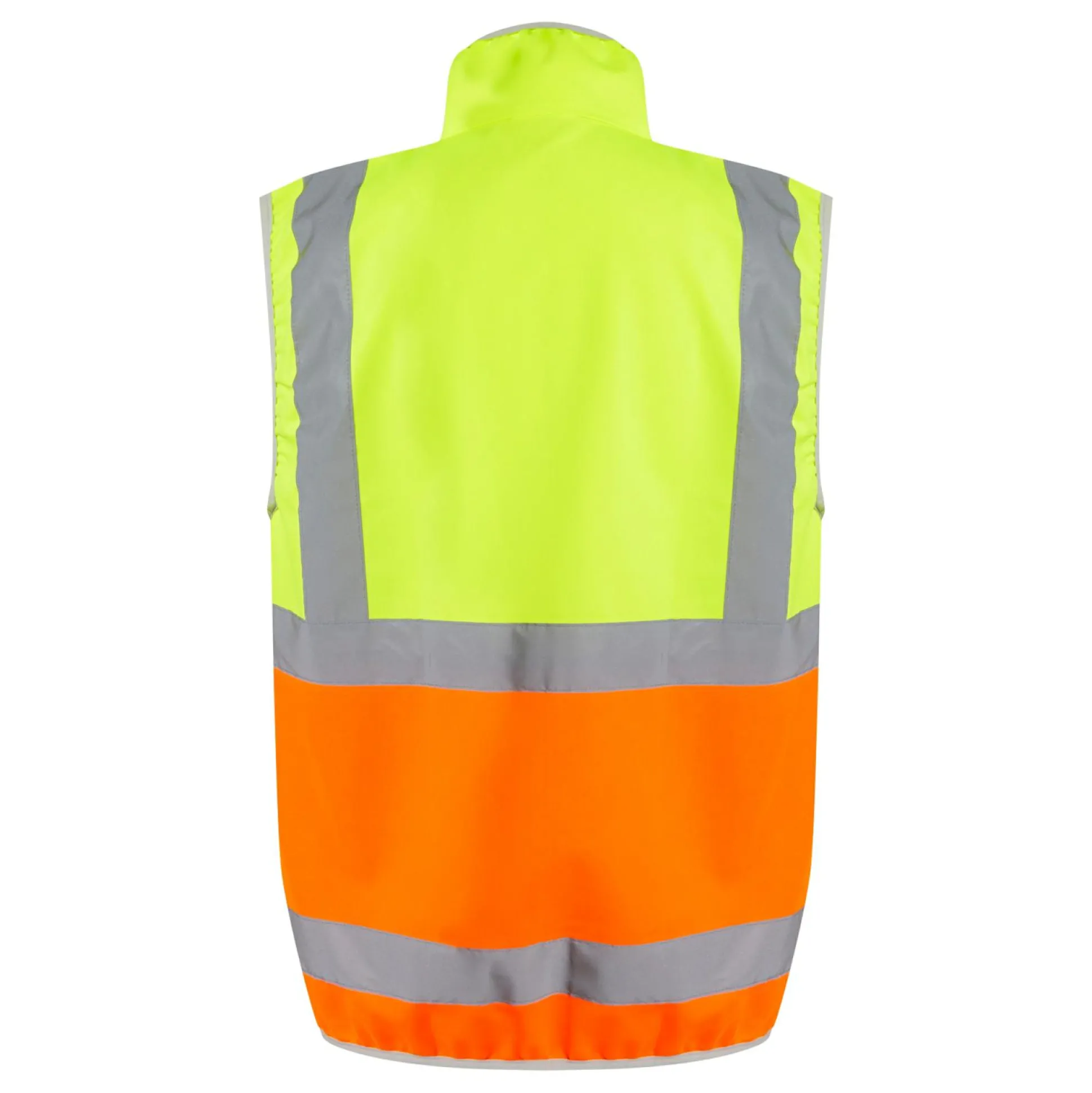 Men's Pro HI-VIS Full Zip Gilet | Yellow Orange