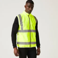 Men's Pro HI-VIS Full Zip Gilet | Yellow