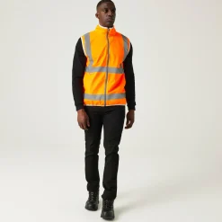 Men's Pro HI-VIS Full Zip Gilet | Orange