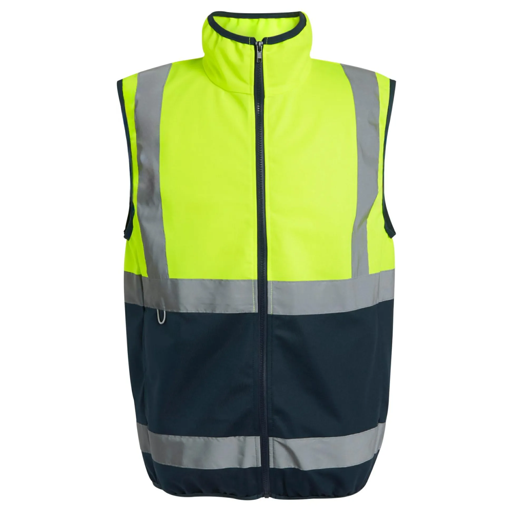 Men's Pro HI-VIS Full Zip Gilet | Yellow Navy