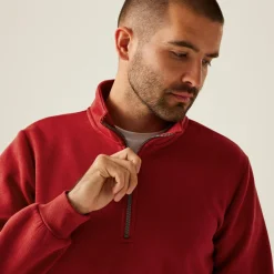 Men's Pro Quarter Zip Sweatshirt | Classic Red