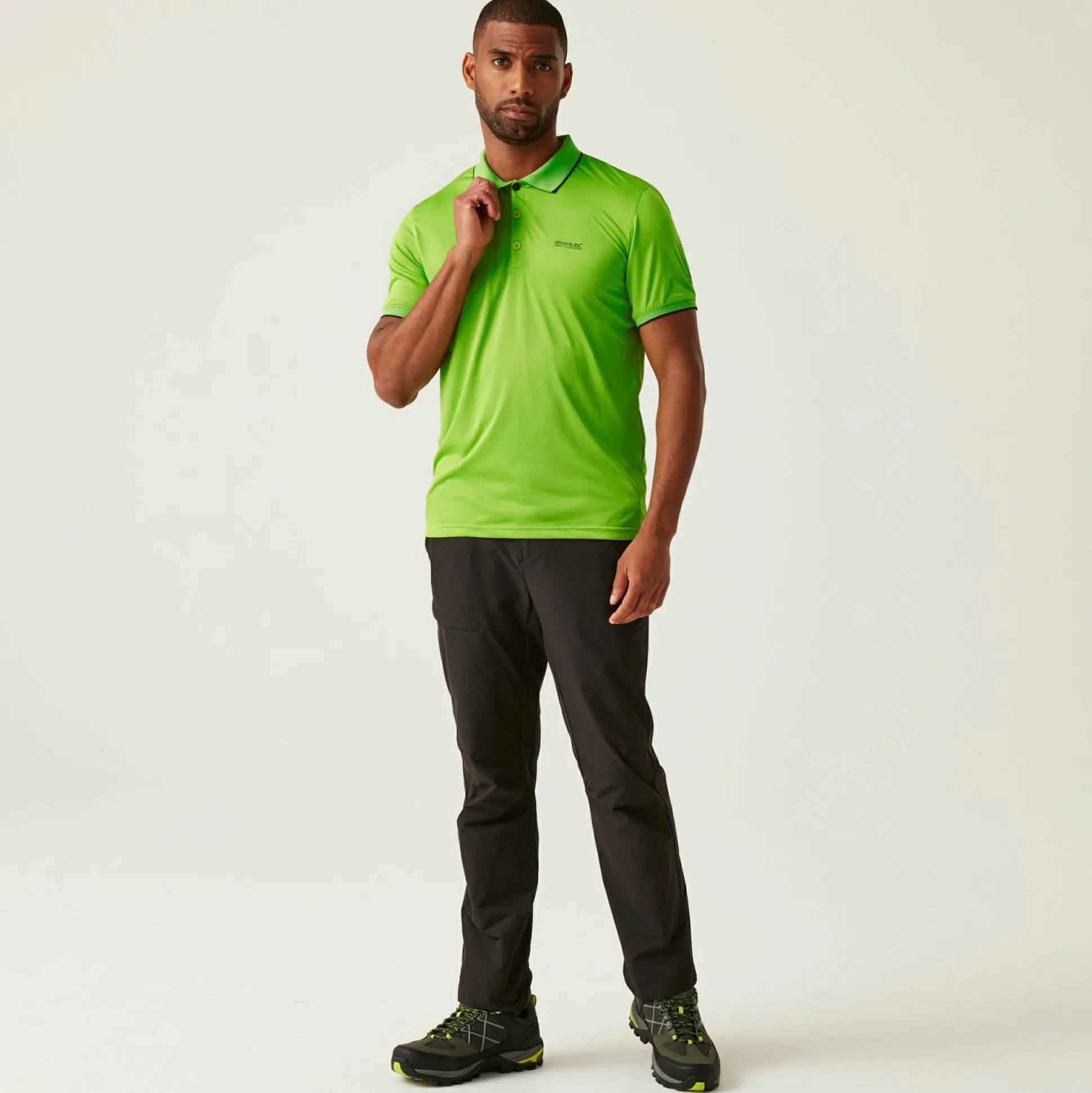 Men's Remex II Jersey Polo Shirt | Grenoble Green Solid