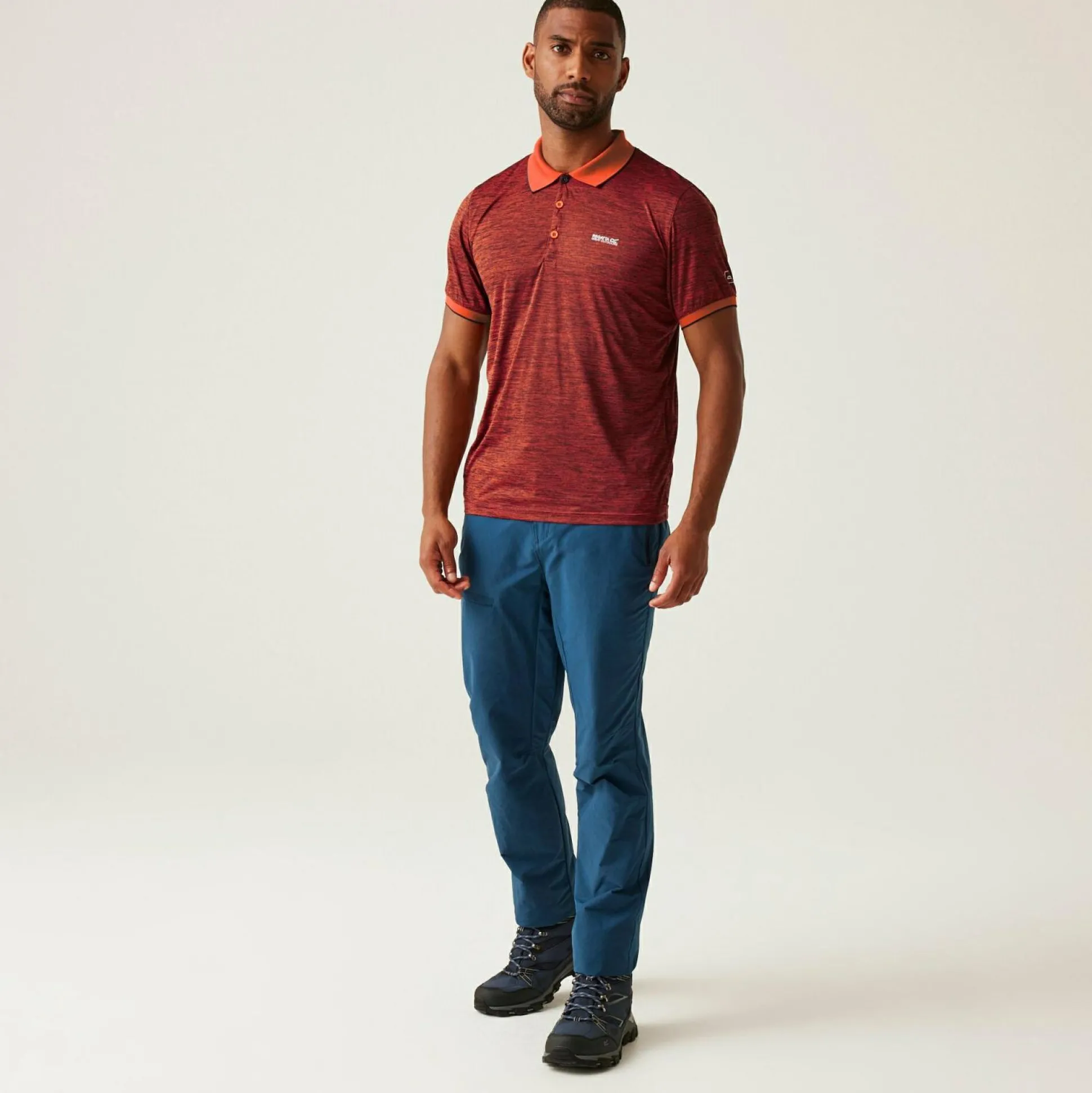 Men's Remex II Jersey Polo Shirt | Tangerine Tango