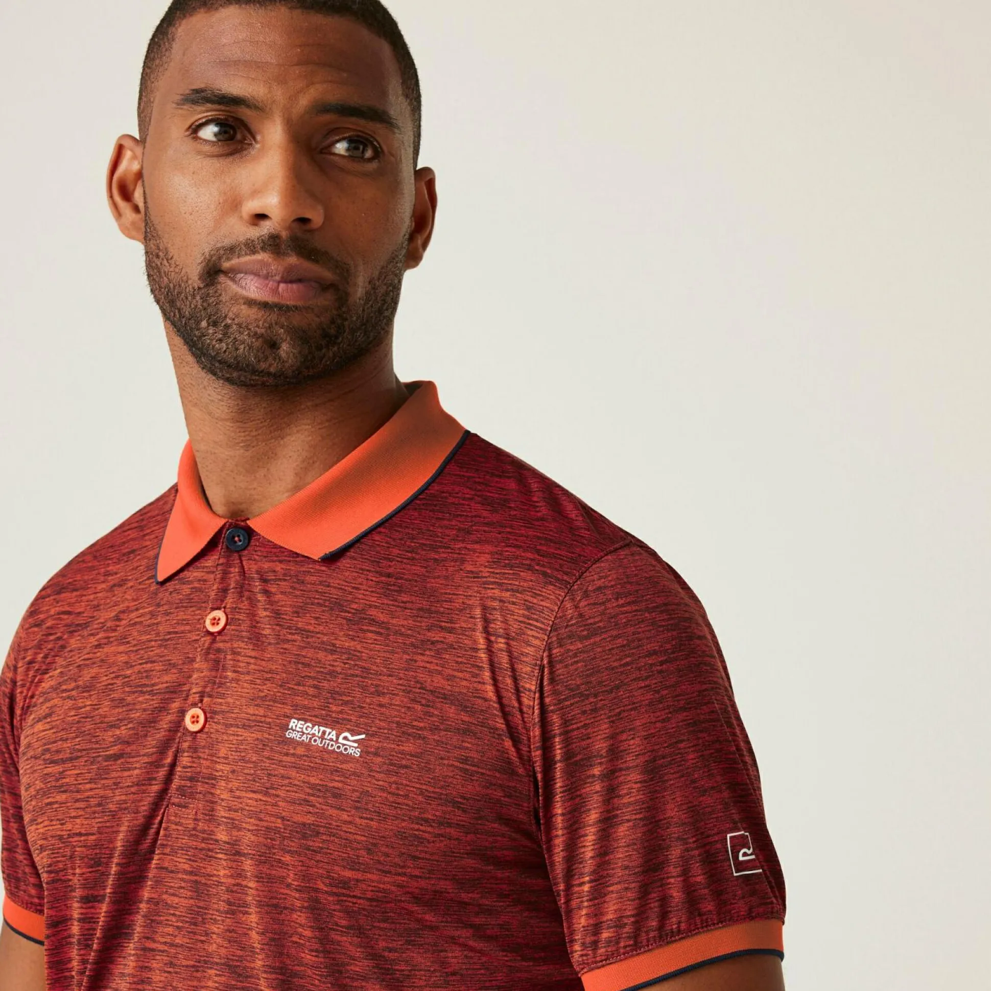 Men's Remex II Jersey Polo Shirt | Tangerine Tango