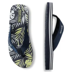 Men's Rico Flip Flops | Navy Leaf