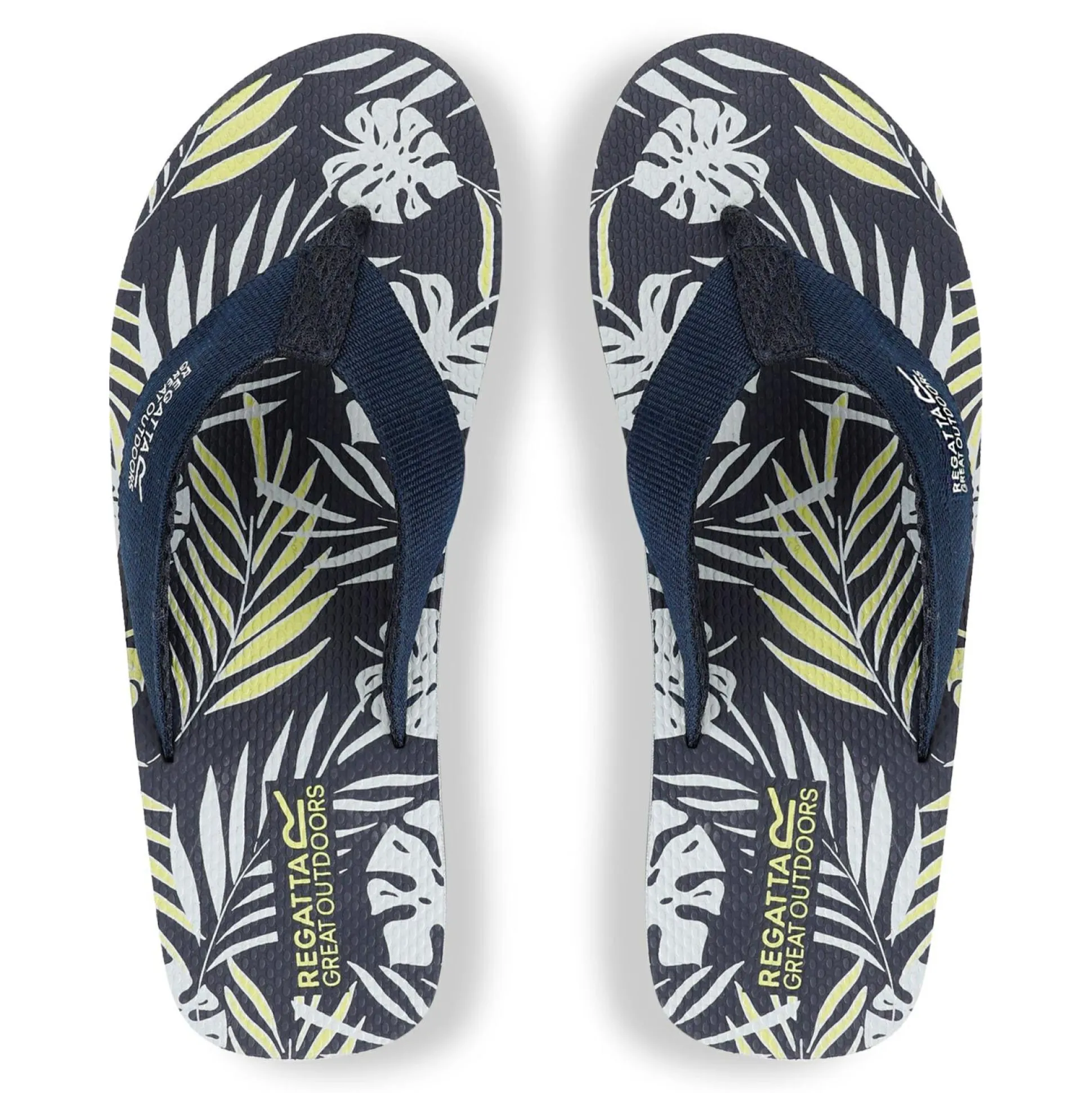 Men's Rico Flip Flops | Navy Leaf