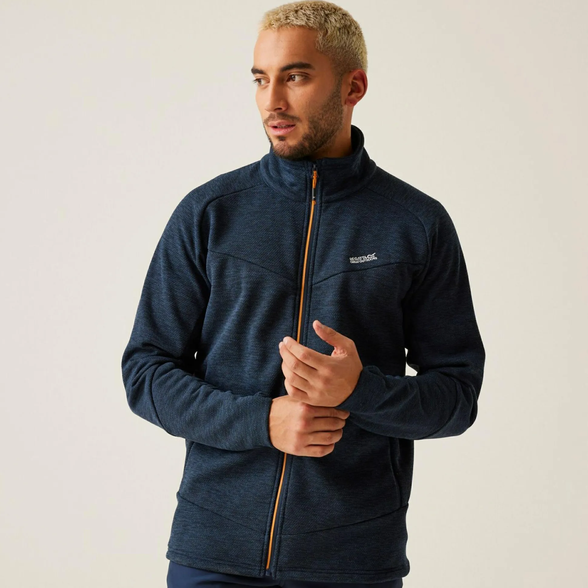 Men's Rivake Full Zip Fleece | Navy Fox