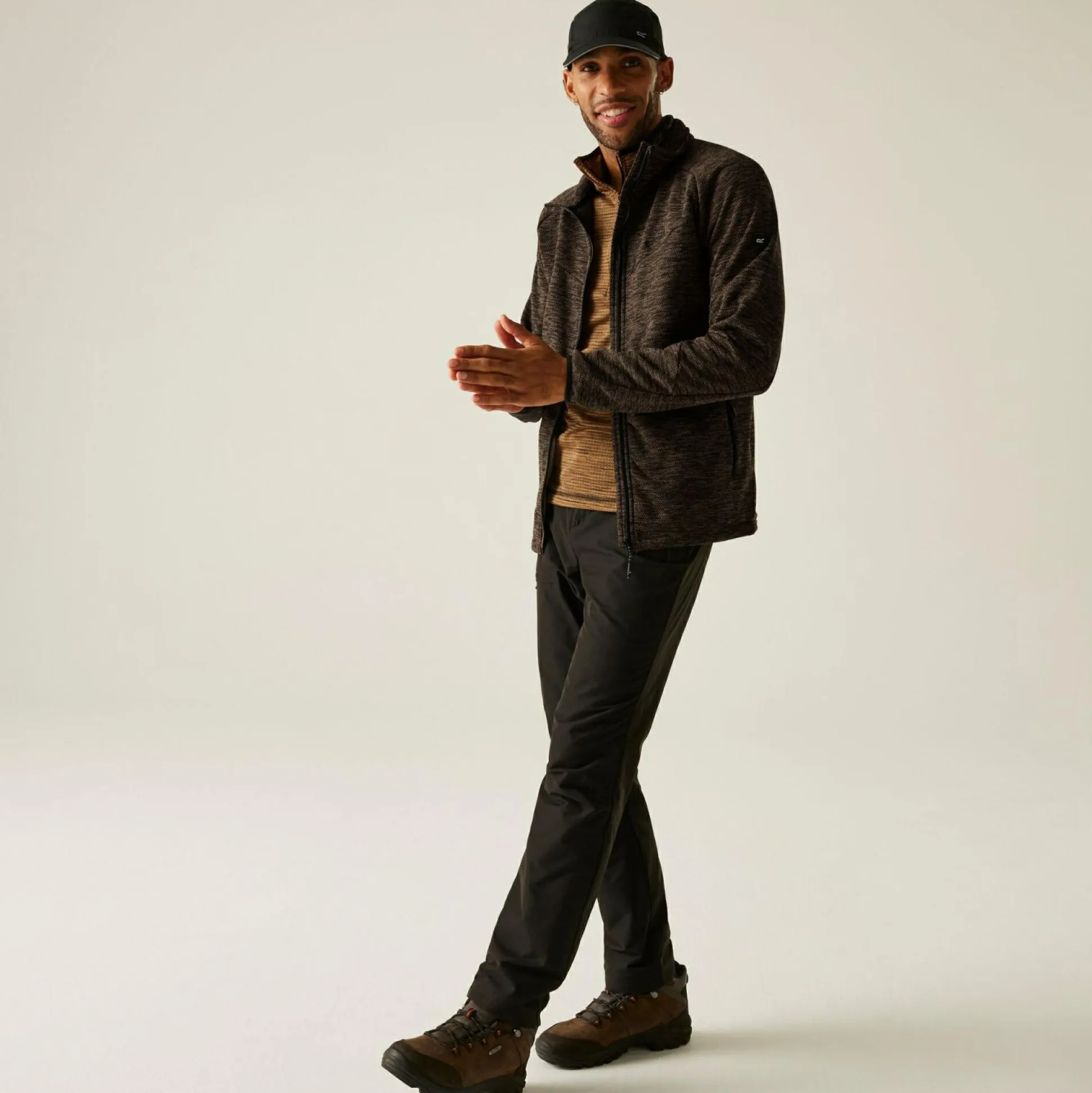Men's Rivake Full Zip Fleece | Brown