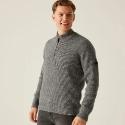 Men's Solomon Knitted Pullover | Dark Grey Marl