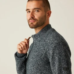 Men's Solomon Knitted Pullover | Navy Marl