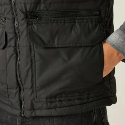 Men's Steller Multi Zip Insulated Bodywarmer | Black