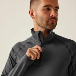 Men's Stretch Half-Zip Midlayer | Seal Grey