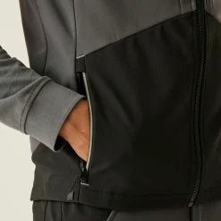 Men's 4Tex Stretch 3 Layer Softshell Bodywarmer | Slate Grey Black