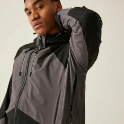 Men's 4Tex Stretch Waterproof Shell Jacket | Slate Grey Black