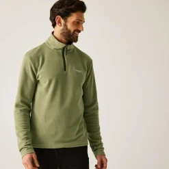 Men's Thompson Lightweight Half Zip Fleece | Olive Green