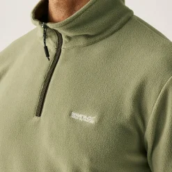 Men's Thompson Lightweight Half Zip Fleece | Olive Green
