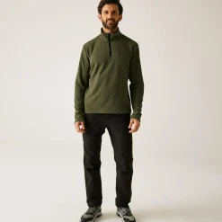 Men's Thompson Lightweight Half Zip Fleece | Olive Green