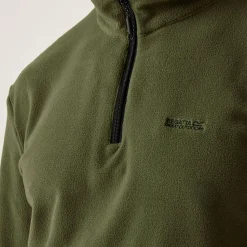 Men's Thompson Lightweight Half Zip Fleece | Olive Green