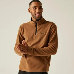 Men's Thompson Lightweight Half Zip Fleece | Brown