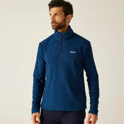 Men's Thompson Marl Half Zip Fleece | Blue