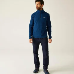 Men's Thompson Marl Half Zip Fleece | Blue