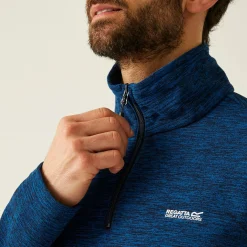Men's Thompson Marl Half Zip Fleece | Blue