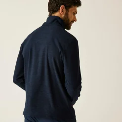 Men's Thompson Marl Half Zip Fleece | Navy Blue