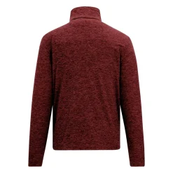 Men's Thompson Marl Half Zip Fleece | Dark Maroon