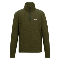 Men's Thompson Marl Half Zip Fleece | Olive Green