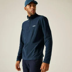 Men's Thompson Marl Half Zip Fleece | Navy Blue