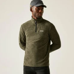 Men's Thompson Marl Half Zip Fleece | Green