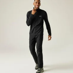 Men's Thompson Marl Half Zip Fleece | Ash Grey