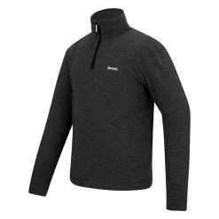 Men's Thompson Marl Half Zip Fleece | Ash Grey