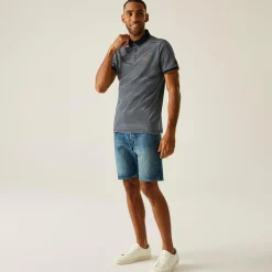 Men's Tiver Polo Shirt | Navy Stone White Stripe