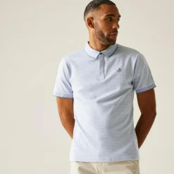 Men's Tiver Polo Shirt | Skyway White Stripe