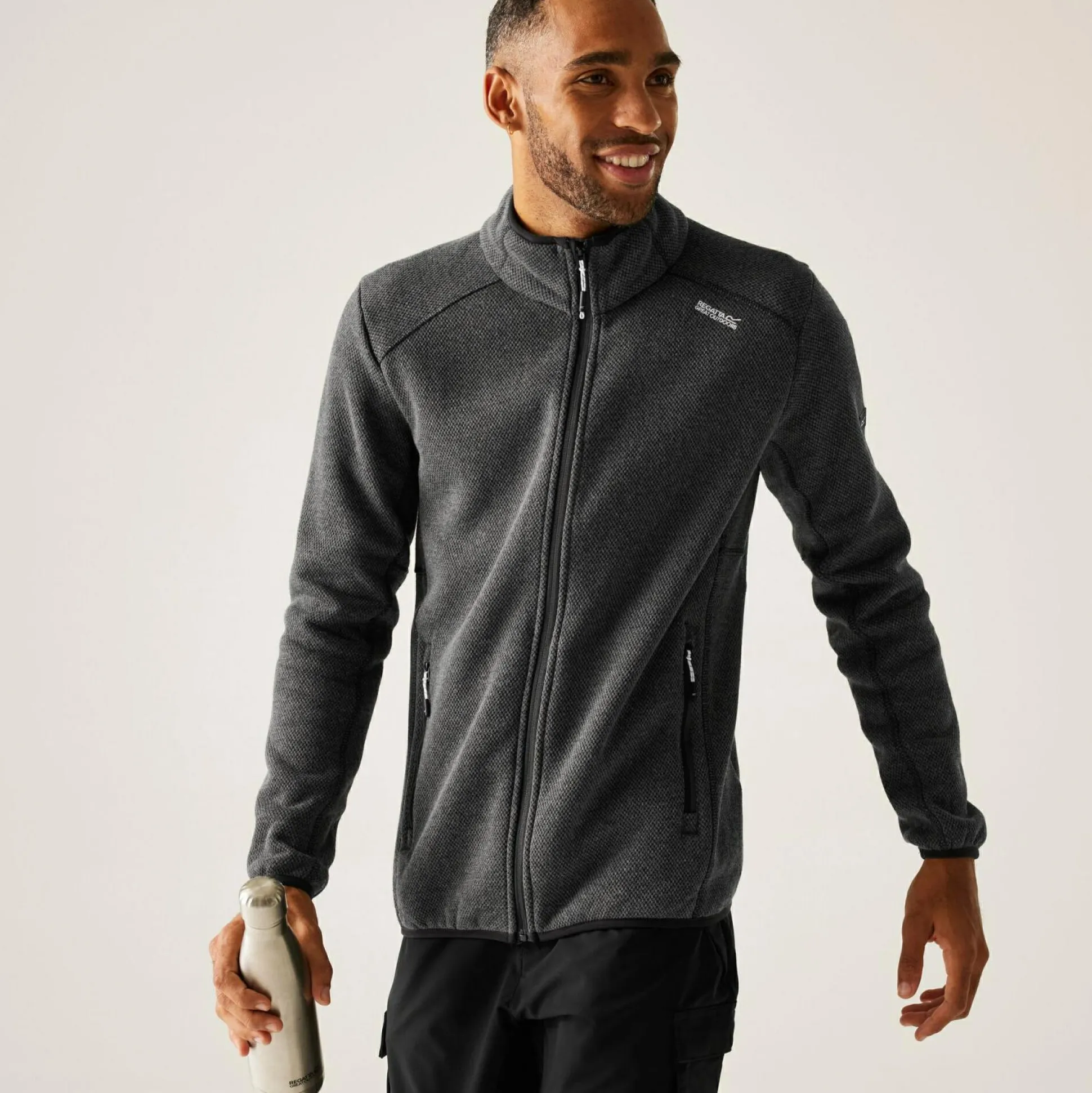 Men's Torrens Full Zip Fleece | Black