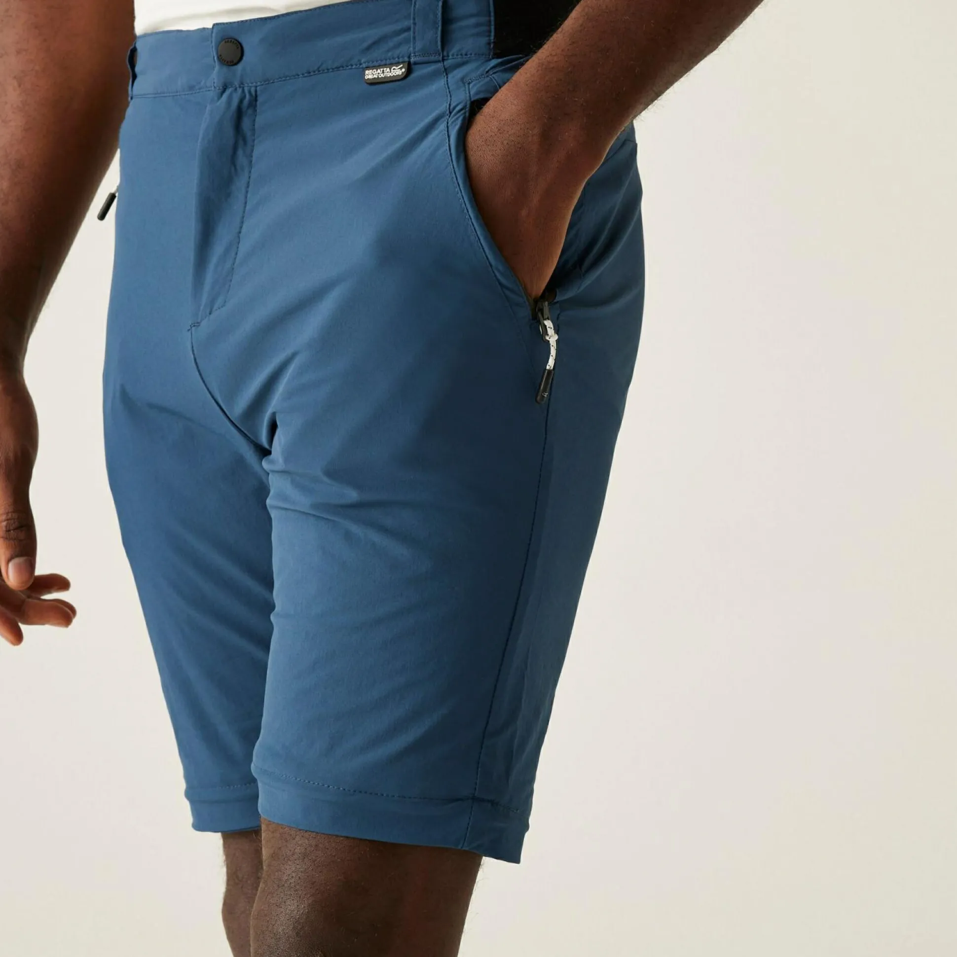 Men's Travel Light Zip Off Packaway Trousers | Moonlight Denim