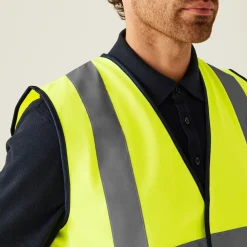 Men's Two Tone Hi-Vis Vest | Yellow/Navy