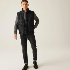 Men's Tyler Diamond Quilted Insulated Bodywarmer | Black