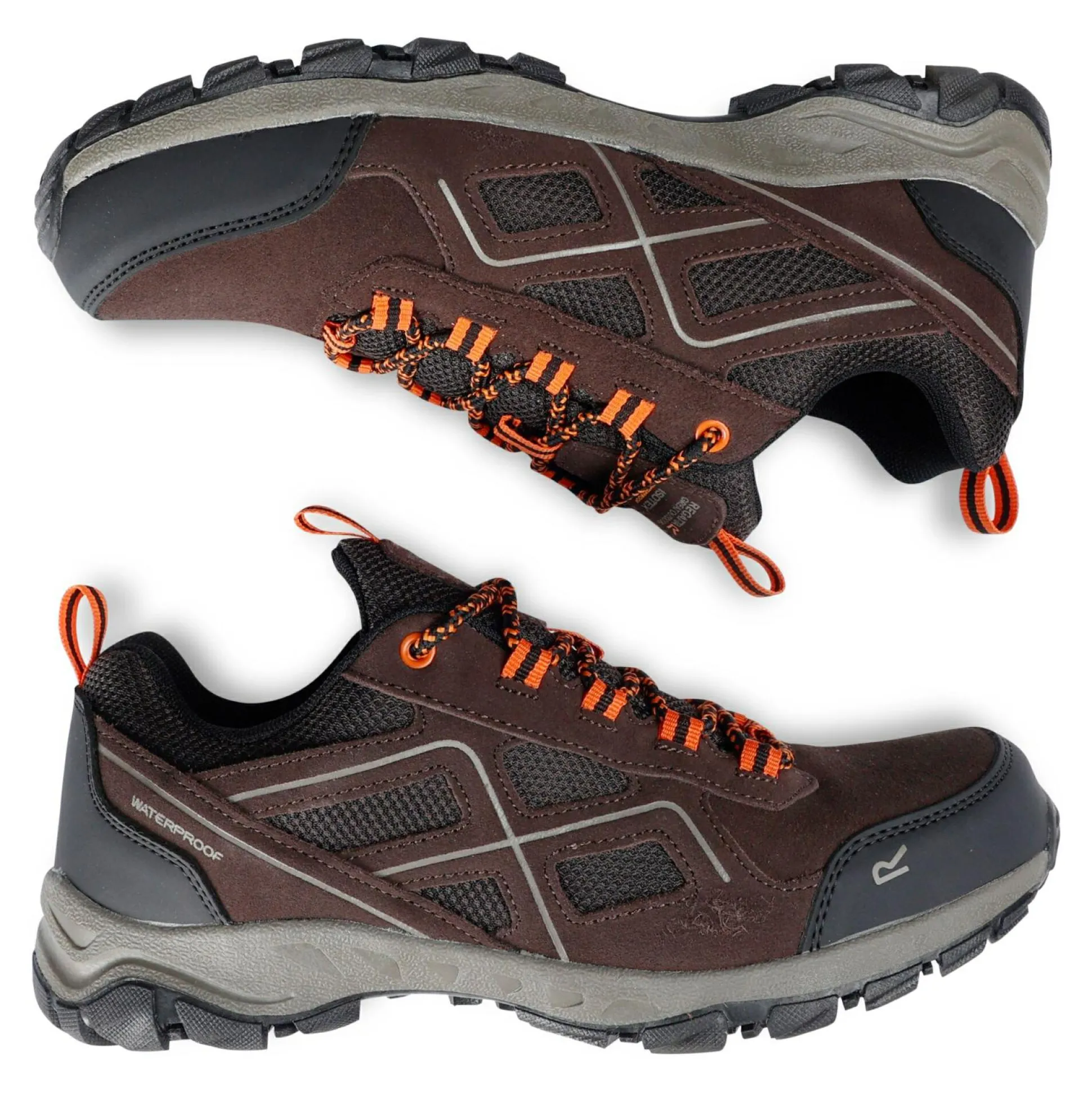 Men's Vendeavour Suede Low Walking Shoes | Peat Blaze Orange